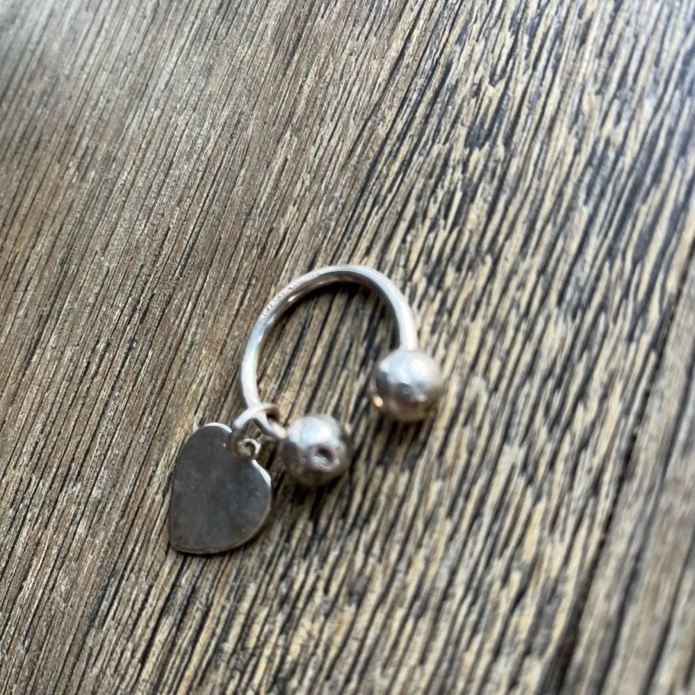 Sterling Silver Tiffany keychain with heart❤️‼️ - Picture 11 of 13